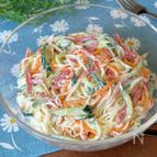 家族で取り合いになる美味しさ！「きゅうりとハムの素麺サラダ」