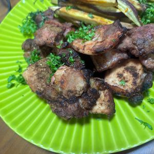 こむぎの作ってみた!投稿(油・小麦粉無しでヘルシー♪【スパイシーローストチキン】)