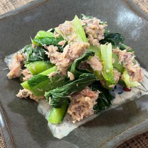 みさみさばぁば🌱の作ってみた!投稿(小松菜とサバの酢味噌和え)