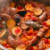 ジョンソンヴィルとトマトのうま味たっぷりラタトゥイユ風の工程4