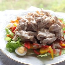 野菜も一緒に食べよう♪冷しゃぶサラダ