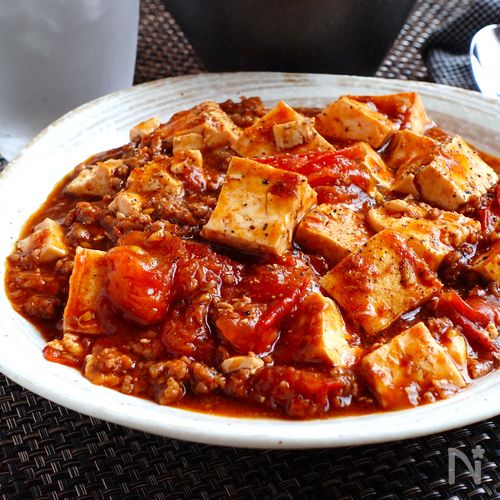 トマトの旨味でウマさ倍増【トマト麻婆豆腐】