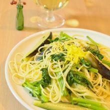 ユズと柚子胡椒の香りパスタ