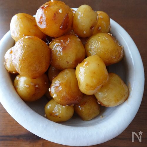 新じゃがいもの煮っころがし