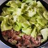 コクうま!たけのこと豚バラキャベツの味噌バター炒めの工程3
