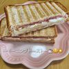 ナムディの作ってみた!投稿(甘じょっぱい♪ワンパンモッツァアップルベーコンサンド)