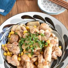 【鶏もも肉ときのこのバターポン酢ソテー】さっぱり！こくうま！