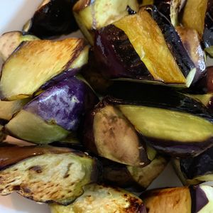 キキとララの作ってみた!投稿(素材を味わう♪なすの大トロ塩焼き🤤簡単副菜おつまみに✨)
