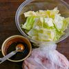 鶏肉ときゃべつのダブルソース照り炒めの工程1