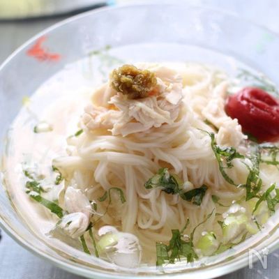 冷た~い・ぶっかけ鶏そうめん