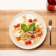さっぱりおいしく!いちご煮の冷製パスタ