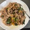 ゆずみかんの作ってみた!投稿(【豚肉とチンゲン菜の生姜炒め】ご飯が進むおかず！)