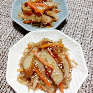 よっこの作ってみた!投稿(【さつま揚げこんにゃくきんぴら】ほっこりヘルシー♪和食献立に)