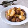 かぶと豚こま団子の揚げ煮