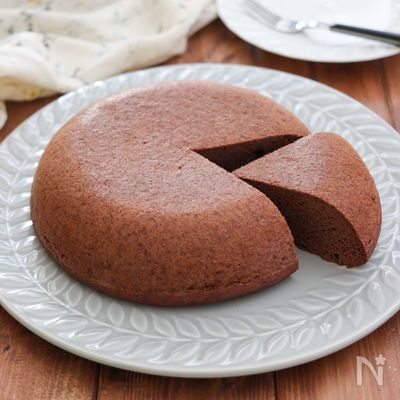 炊飯器で簡単♪ココアおからケーキ【油・小麦粉不使用糖質オフ】