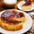 【我が家のバスクチーズケーキ】簡単♡混ぜて焼くだけ♪