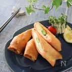 簡単！美味しい！スモークサーモンとクリチの春巻き