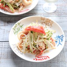 もやしとカニカマの冷やし中華風サラダ