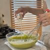 【米粉】抹茶オレオバスクチーズケーキの工程4