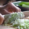焼きナスのネギまみれの工程3