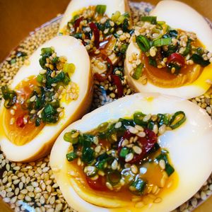 みおの作ってみた!投稿(【やみつき味付たまご】これだけでご飯もお酒もいける!!)