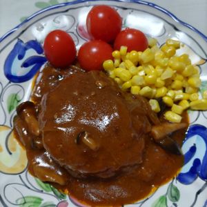 KUMIKOの作ってみた!投稿(【煮込みハンバーグ】我が家一番人気おかず♡小さめ簡単Ver.)