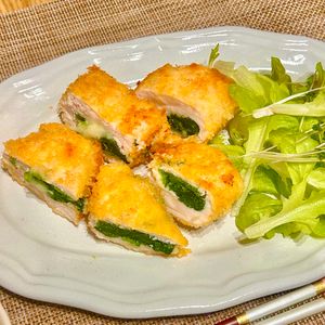 るりっちの作ってみた!投稿(絶品！今日の主役はこれ☆『ほうれん草のささみチーズカツ』)
