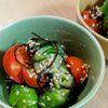 まゆのの作ってみた!投稿(一度食べたらやみつき！「トマトときゅうりのうま塩昆布和え」)