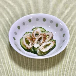 キャピタンの作ってみた!投稿(爽やか♩きゅうりとちくわのピリッとうま塩和え)