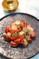残暑に嬉しいさっぱりおつまみ‼︎『鯛とミニトマトのマリネ』