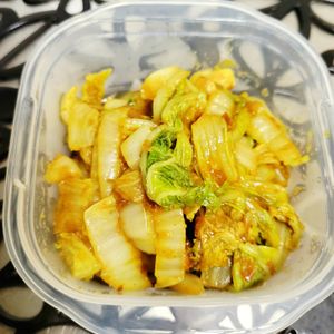 ヴェルの作ってみた!投稿(白菜のコク旨カレー和え【作り置き】)