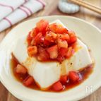 ピリ辛がクセになる♡トマトだれの冷奴