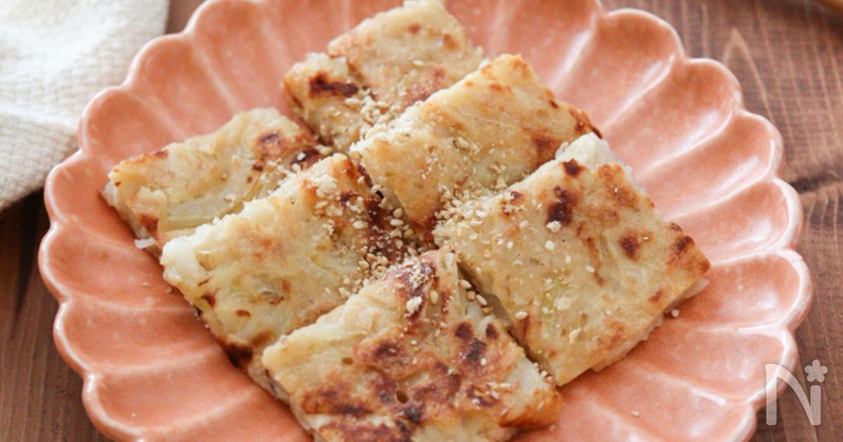 簡単豆腐チヂミ♪具は玉ねぎのみでもOK!卵なし小麦粉なし！