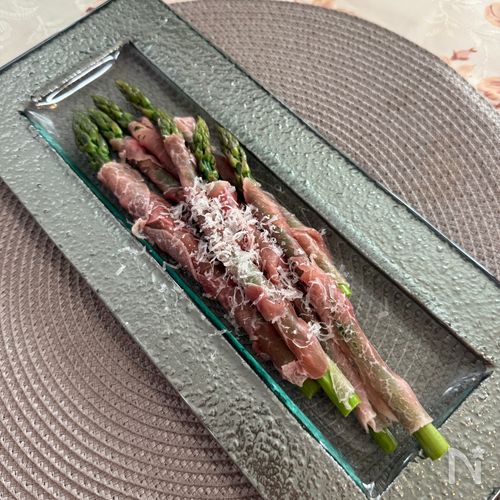 蒸しいためで超絶美味しい♪アスパラガスの生ハム巻き