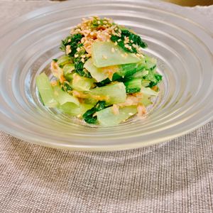 りんの作ってみた!投稿(小松菜とツナの中華ごま和え【お子ちゃま喜ぶ☆】)