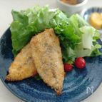 揚げずに低脂肪♡アジフライ