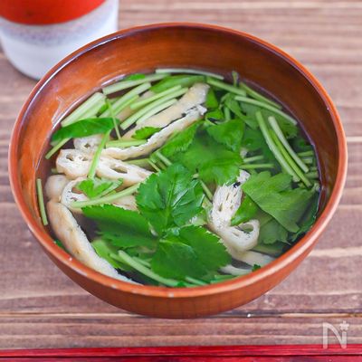 材料3つだけ!超簡単♪三つ葉のお吸い物