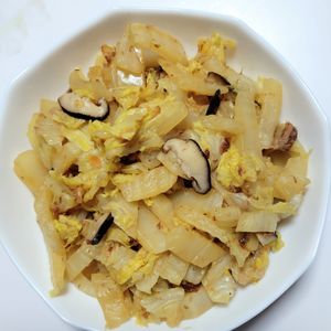 ふうかの作ってみた!投稿(白菜と椎茸のおかか煮【作りおき】 )