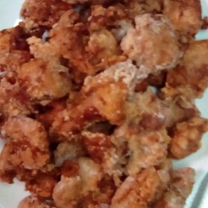 鶏皮坊主の作ってみた!投稿(揚げ焼きでOK！【絶品黄金比☆鶏唐揚げ】サクッとジューシー！)