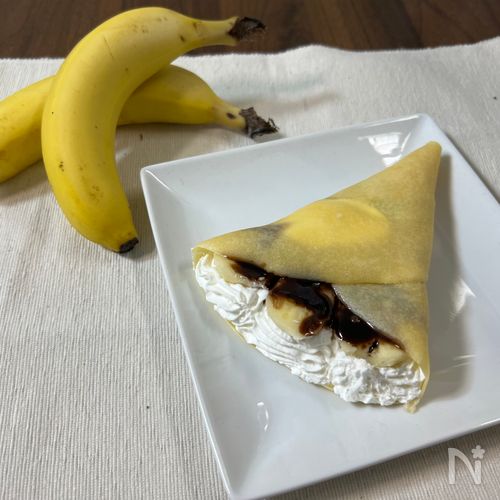 レンジで簡単!もちもち米粉クレープ