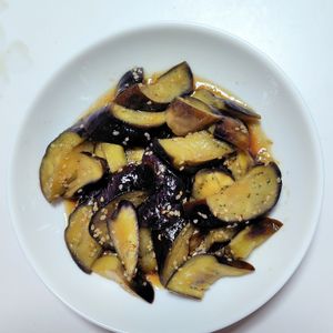 ふうかの作ってみた!投稿(１分で完成『茄子の甘酢浸し』超簡単副菜♡レンジで簡単♪)