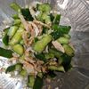 鶏皮坊主の作ってみた!投稿(超絶美味しい《きゅうりとささみ♡ねぎ塩サラダ》)