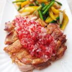 さっぱり梅サルサのチキンソテー