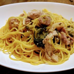 なおの作ってみた!投稿(【豚肉ときのこの和風スープパスタ】パスタ好きの夫が絶賛！)