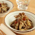 食物繊維たっぷり！ごぼうときのこのヘルシーマリネ