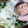 白菜と春菊のごま味噌蒸しの工程2