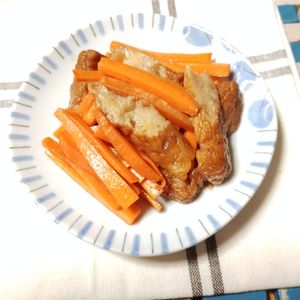 M＊Pの作ってみた!投稿(手間要らず◎さつまあげとにんじん炒め)
