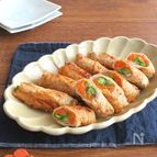 ごはんがすすむ◎アスパラガスとにんじんの豚巻きXO醤炒め