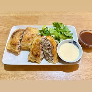 やあの作ってみた!投稿(【油揚げメンチカツ】キャベツたっぷり!衣いらずで簡単節約!)