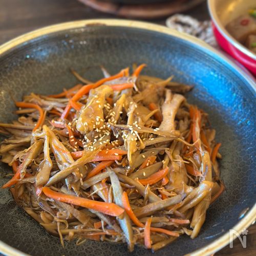 【食物繊維豊富レシピ】きのこきんぴらごぼう♪
